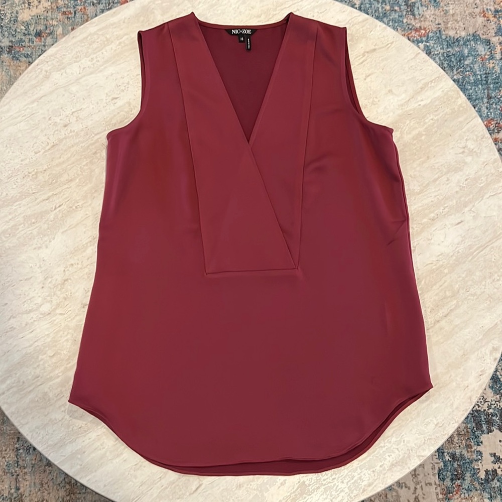 NIC+ZOE Faux Wrap Shell